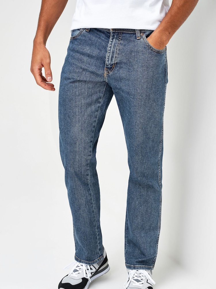 Wrangler Mid Wash Straight Fit Texas Authentic Jeans - Image 1 of 5