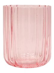 Widdop Set of 2 Pink Scalloped Glass Tumblers - Image 2 of 3