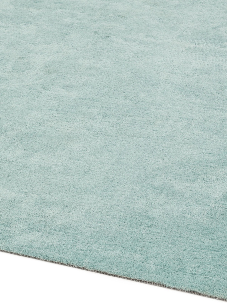 Asiatic Rugs Duck Egg Blue Milo Soft Touch Lustre Rug - Image 2 of 4