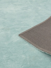 Asiatic Rugs Duck Egg Blue Milo Soft Touch Lustre Rug - Image 4 of 4