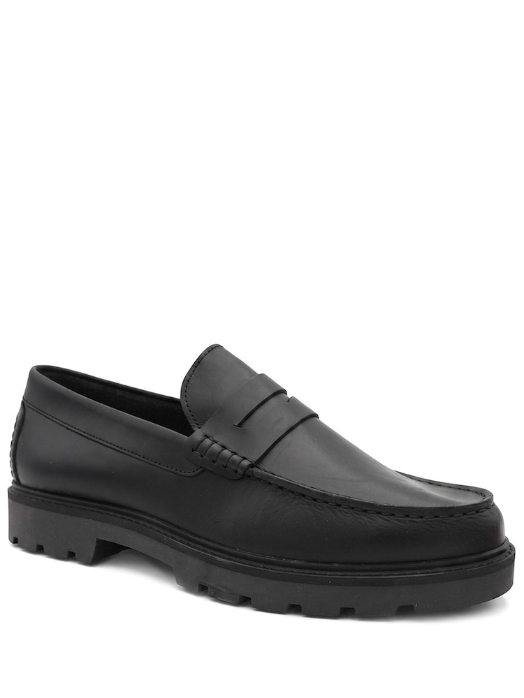 Jones Bootmaker Peregrine Chunky Leather Penny Style Shoes - Bilde 2 av 6