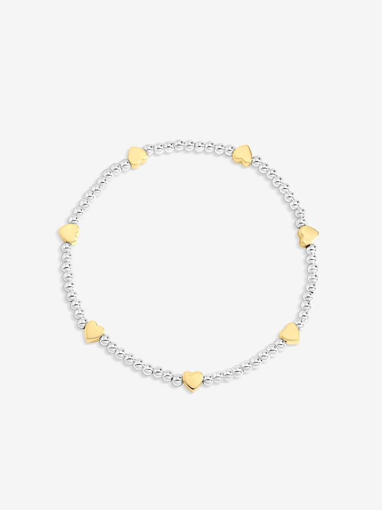 Inicio Gold Tone Heart Stretch Bracelet - Image 1 of 1 Inicio Gold Tone Heart Stretch Bracelet - Image 1 of 1