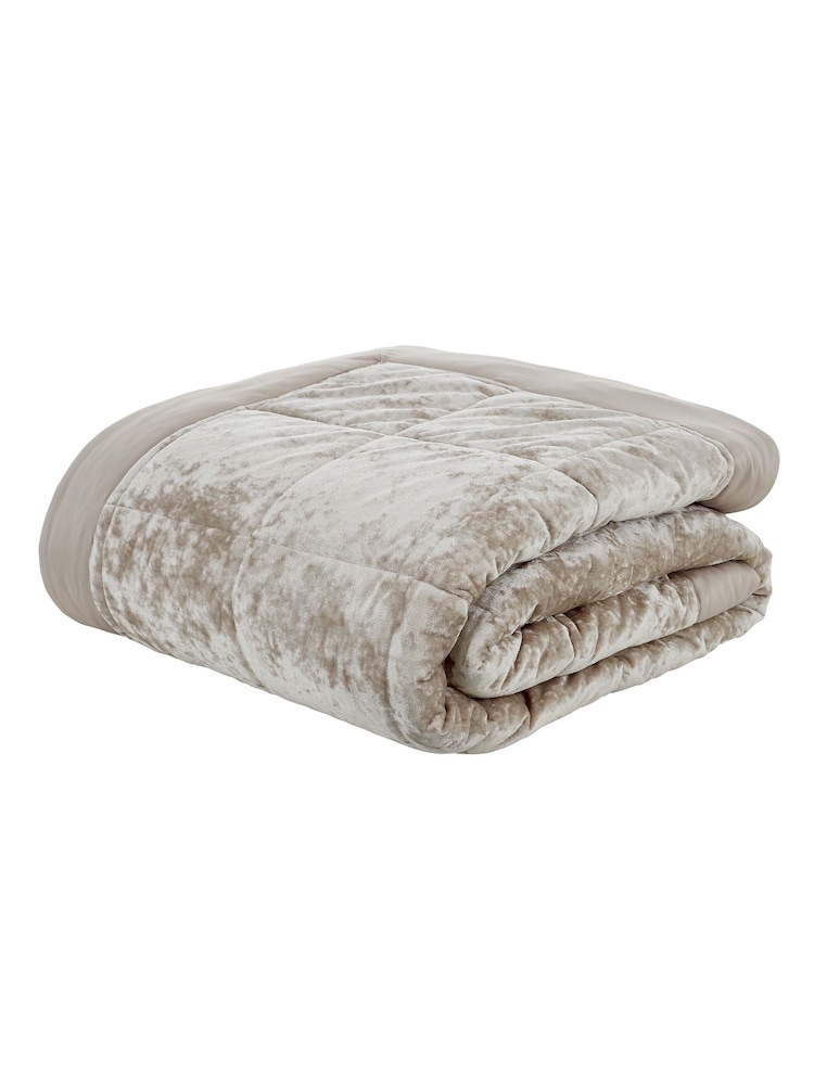 Catherine Lansfield Crushed Velvet Bedspread - Image 4 of 4