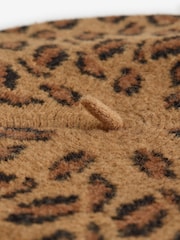 New Era Brown Leopard Beret New York Yankees Hat - Image 3 of 3