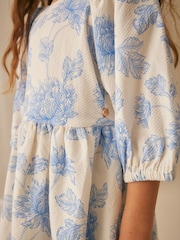Laura Ashley Blue Stratton Midi Dress - Image 5 of 10