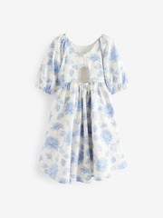 Laura Ashley Blue Stratton Midi Dress - Image 7 of 10