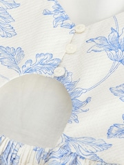 Laura Ashley Blue Stratton Midi Dress - Image 9 of 10