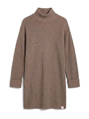 Calvin Klein Brown Relaxed Rib Mini Dress - Image 6 of 6