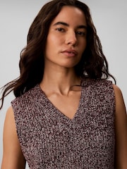 Calvin Klein Cotton Mouliné Knit Vest Dress - Bilde 3 av 6