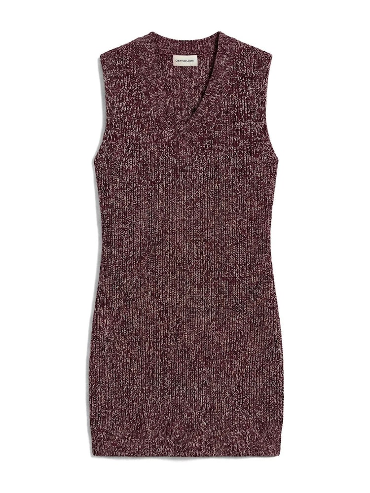 Calvin Klein Cotton Mouliné Knit Vest Dress - Bilde 6 av 6
