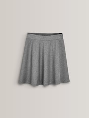 Grey 1 Regular Length Pull-On Jersey Stretch School Skater Skirt (3-17yrs) - Image 6 of 6