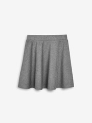 Grey 1 Regular Length Pull-On Jersey Stretch School Skater Skirt (3-17yrs) - Image 7 of 8