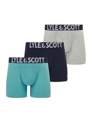 Lyle & Scott Blue Daniel Underwear Trunks 3 Pack - Image 1 of 4