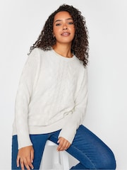 M&Co Cream Cable Jumper - Image 1 of 4