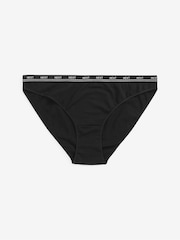 Black High Leg Logo Knickers 4 Pack - Image 5 of 5