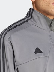 adidas Grey House of Tiro Quarter Zip Track Top - Image 5 of 7