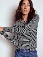 Boden Sophie Slub Long Sleeve Top - Slika 1 od 4