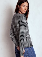 Boden Sophie Slub Long Sleeve Top - Slika 2 od 4