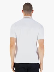 Luke 1977 White Luke 1977 Throop White Gold Zip Neck Polo Shirt - Image 2 of 7