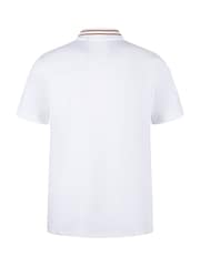 Luke 1977 White Luke 1977 Throop White Gold Zip Neck Polo Shirt - Image 5 of 7