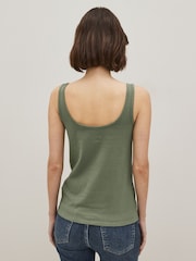 Green Khaki Thick Strap Vest - Image 2 of 4