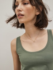 Green Khaki Thick Strap Vest - Image 3 of 4