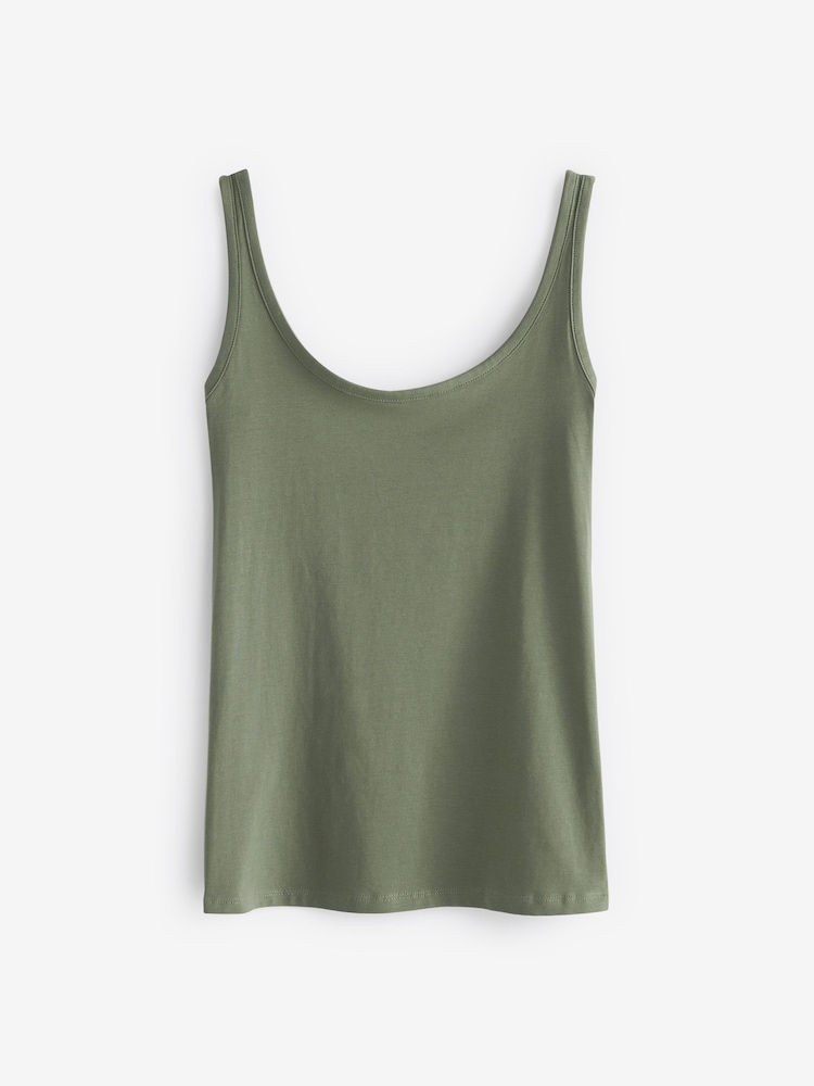 Green Khaki Thick Strap Vest - Image 4 of 4