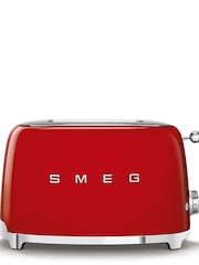Smeg Red 2 Slice Toaster - Image 1 of 4