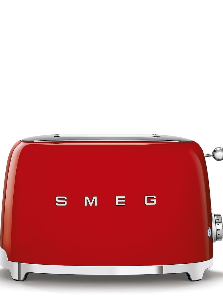 Smeg Red 2 Slice Toaster - Image 1 of 4