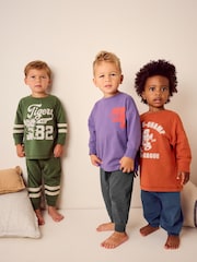 Multi Bright Varsity - Lot de 3 pyjamas oversize (9mois à10ans) - Image 1 de 11