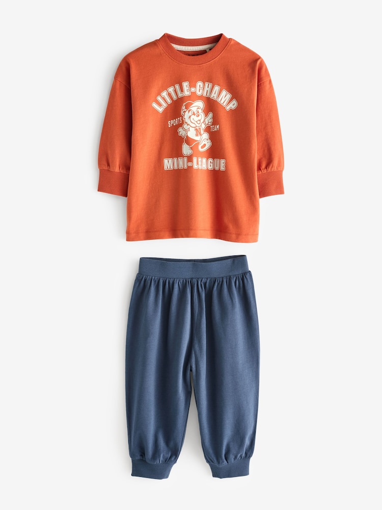 Multi Bright Varsity 3 Pack Oversized Pyjamas (9mths-10yrs) - Image 5 of 11