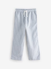 Blue Stripe Single Woven Pyjamas (3-16yrs) - Image 7 of 10