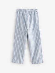 Blue Stripe Single Woven Pyjamas (3-16yrs) - Image 8 of 10