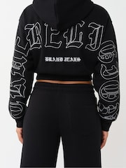 True Religion Black Applique Rlx Zip Up Hoodie - Image 2 of 4
