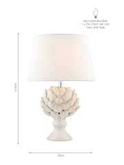Laura Ashley White Artichoke Table Lamp - Image 1 of 4