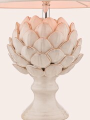 Laura Ashley White Artichoke Table Lamp - Image 3 of 4