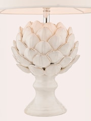 Laura Ashley White Artichoke Table Lamp - Image 5 of 5