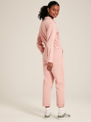 Joules Rose Pink Long Sleeve Cotton Boiler Suit - Image 2 of 5