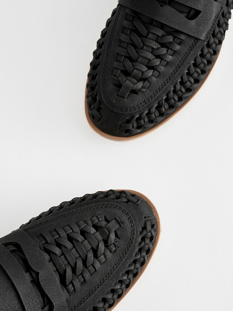 Black Woven Loafers - Image 6 of 6 Black Woven Loafers - Image 6 of 6