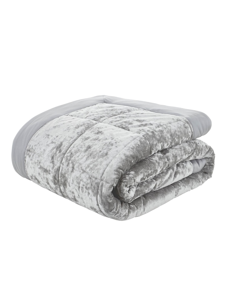 Catherine Lansfield Crushed Velvet Bedspread - Image 4 of 4