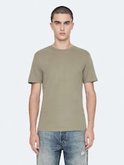 AllSaints Green Brace Short Sleeve Crew Neck T-Shirts 3 Pack - Image 3 of 8