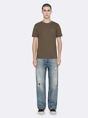 AllSaints Green Brace Short Sleeve Crew Neck T-Shirts 3 Pack - Image 5 of 8