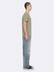 AllSaints Green Brace Short Sleeve Crew Neck T-Shirts 3 Pack - Image 6 of 8