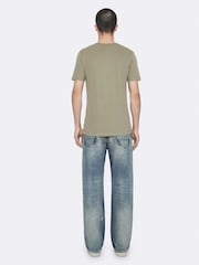 AllSaints Green Brace Short Sleeve Crew Neck T-Shirts 3 Pack - Image 7 of 8