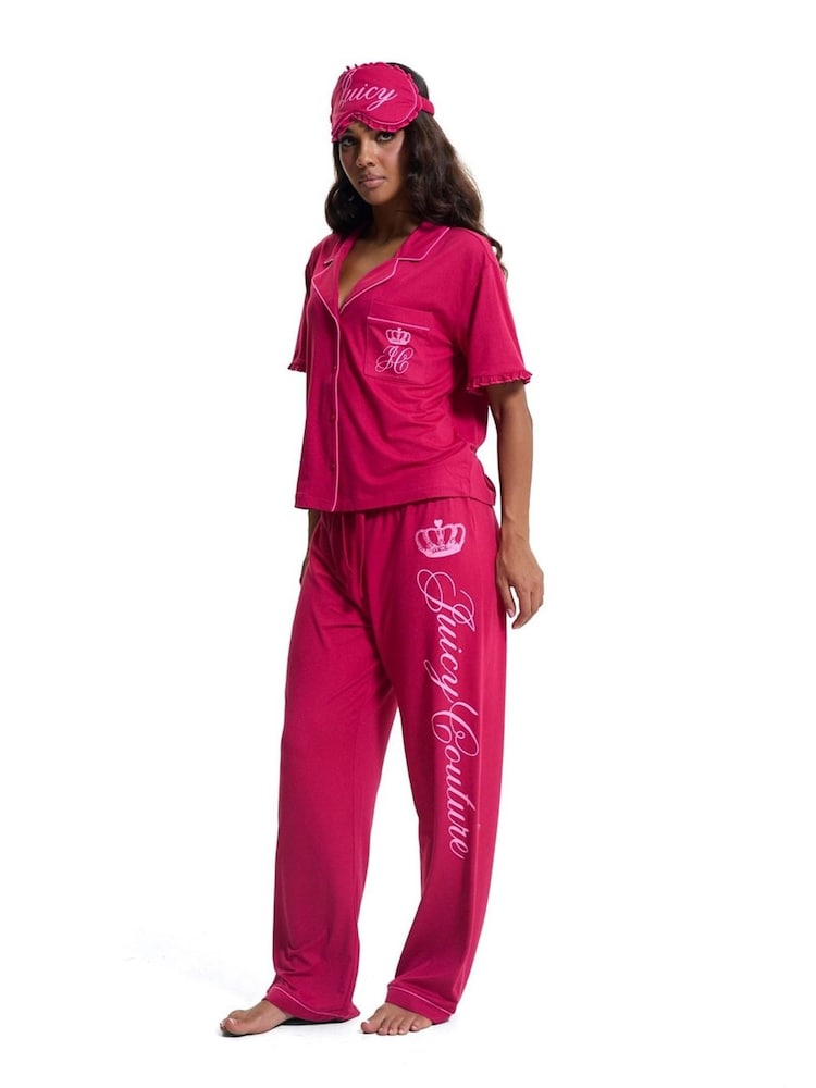 Juicy Couture Juicy Crown Frill Pyjamas Set - 圖片 1，共 4
