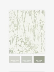 Sage Collection Luxe Fiorire 10M Wallpaper - Image 4 of 5