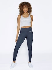 Pineapple Grey Womens Wide Waistband Leggings - Image 2 of 6