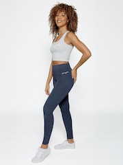 Pineapple Grey Womens Wide Waistband Leggings - Image 3 of 6