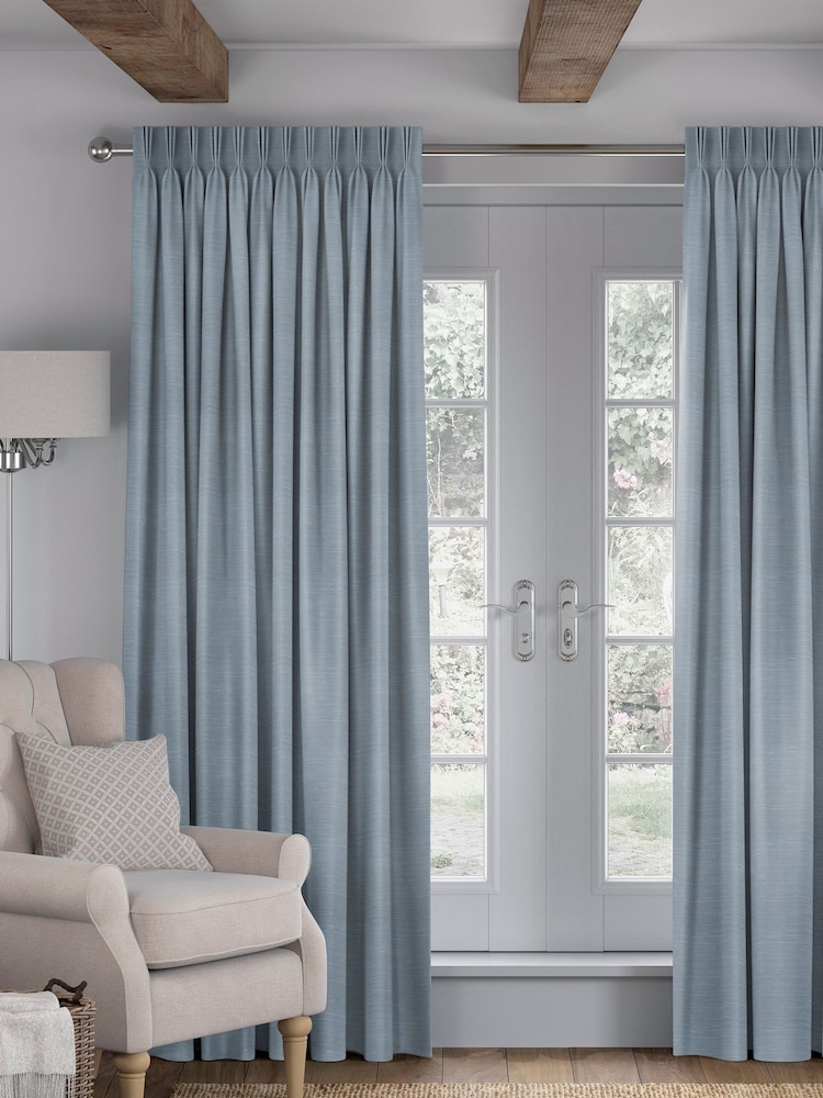 Powder Blue Voyage Maison Jasper Made To Measure Curtains - Image 1 of 8