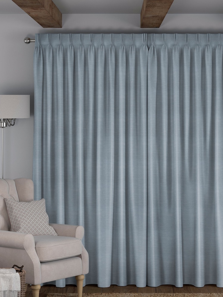 Powder Blue Voyage Maison Jasper Made To Measure Curtains - Image 2 of 8